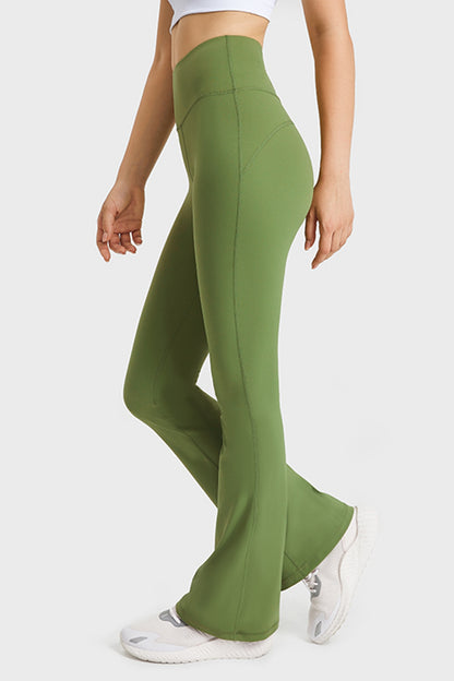 Pantalones de yoga acampanados con cintura elástica Millnia